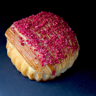 Raspberry & White Chocolate Bun